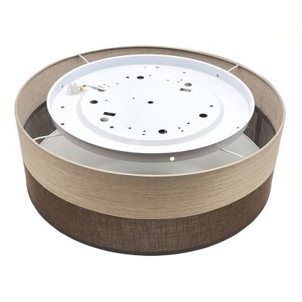 LED Stropna svjetiljka SIRJA WOOD LED/36W/230V pr. 45 cm smeđa/hrast