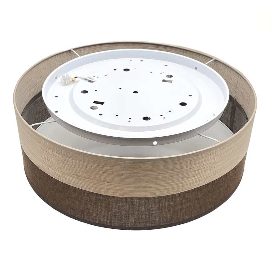 LED Stropna svjetiljka SIRJA WOOD LED/36W/230V pr. 45 cm smeđa/hrast