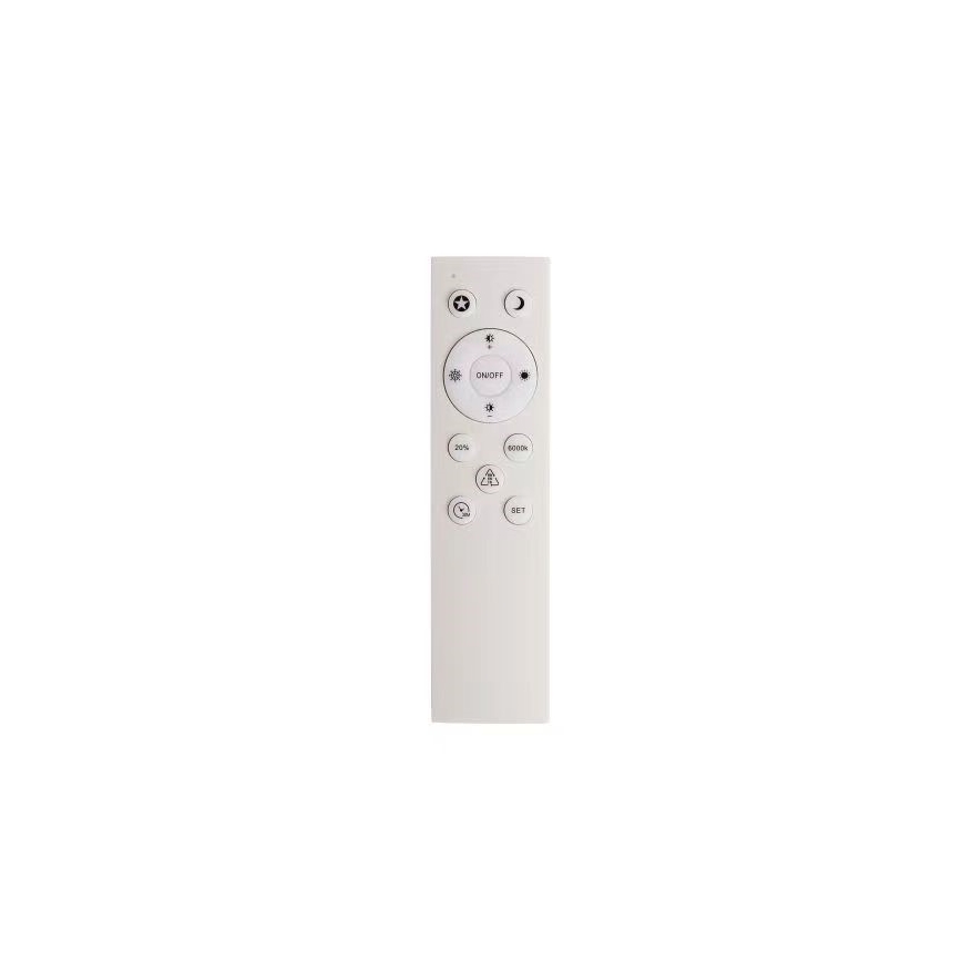 LED Prigušiva stropna svjetiljka SMART GALAXY LED/36W/230V pr. 55 cm 2700-6500K Wi-Fi Tuya siva/bijela + daljinski upravljač
