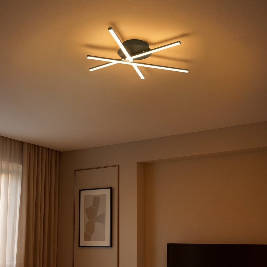 LED stropna svjetiljka STICK LED/12W/230V crna