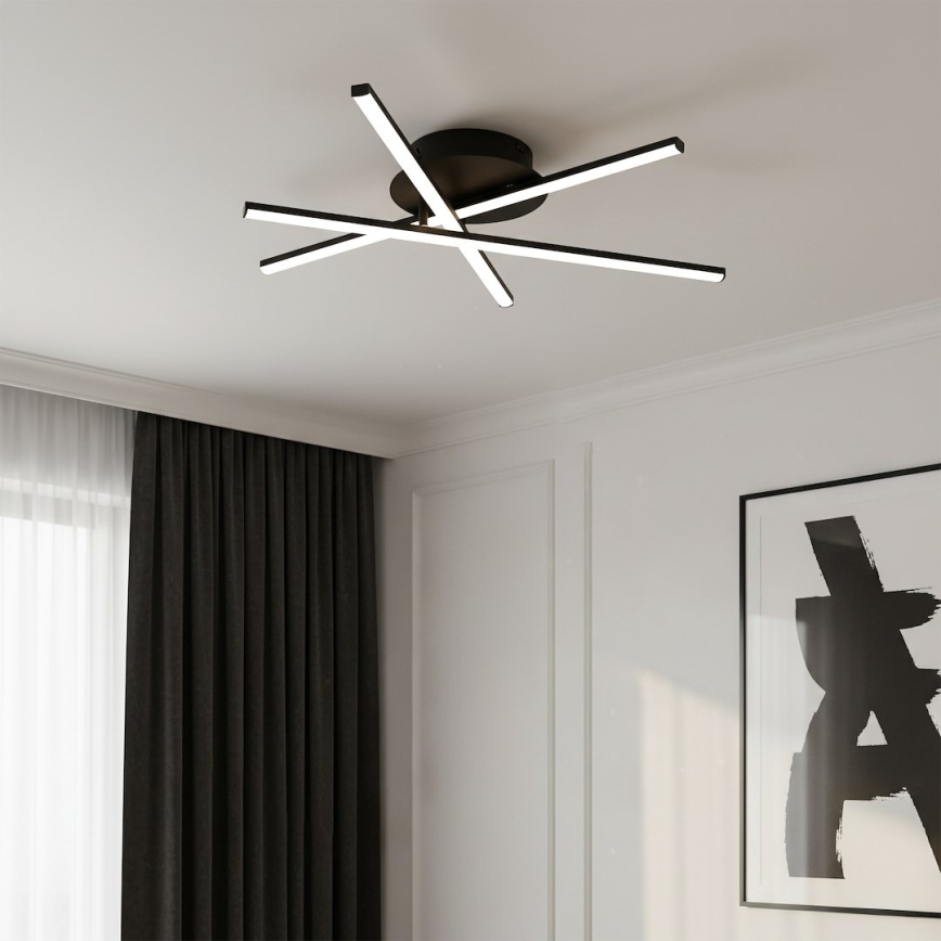 LED stropna svjetiljka STICK LED/12W/230V crna