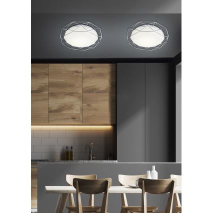 LED Stropna svjetiljka SVEN LED/24W/230V pr. 43 cm sjajni krom