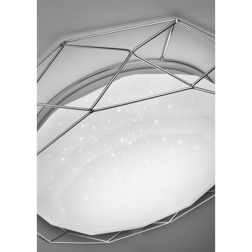 LED Stropna svjetiljka SVEN LED/24W/230V pr. 43 cm sjajni krom