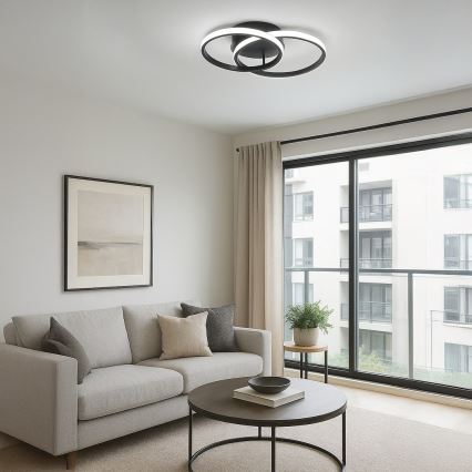 LED stropna svjetiljka TITANO LED/12W/230V crna