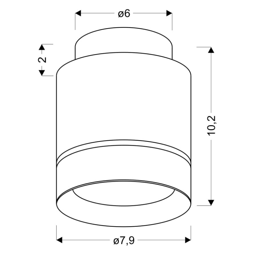 LED Stropna svjetiljka TUBA LED/12W/230V