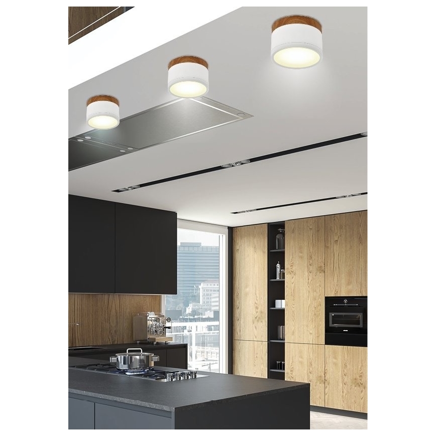 LED Stropna svjetiljka TUBA LED/9W/230V bijela/bež