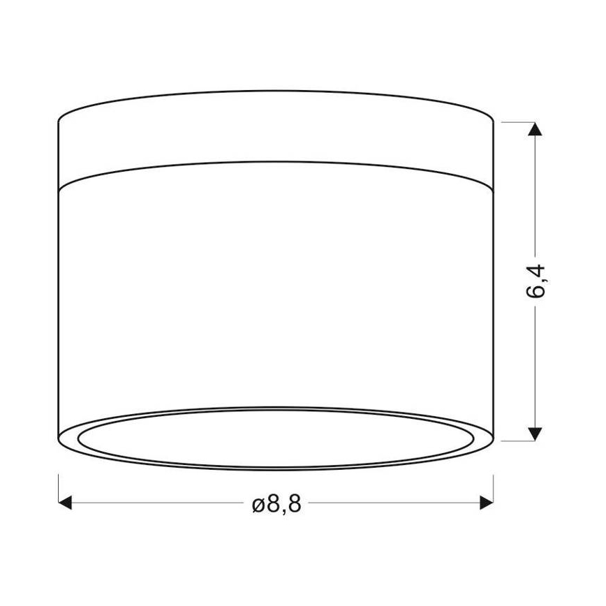LED Stropna svjetiljka TUBA LED/9W/230V bijela/bež