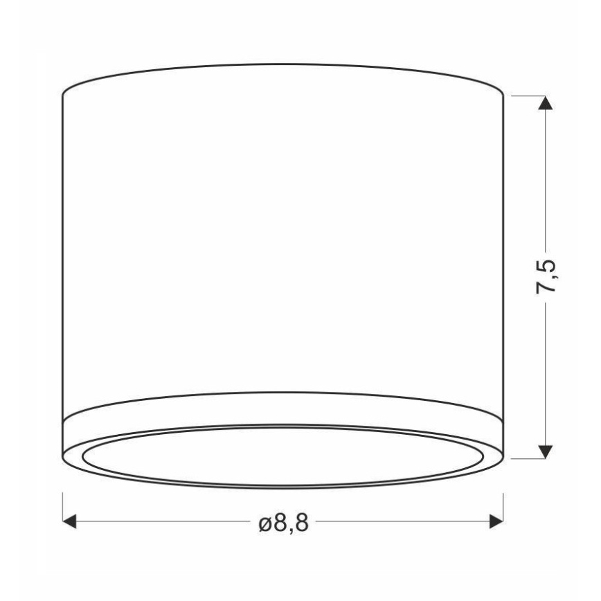 LED Stropna svjetiljka TUBA LED/9W/230V