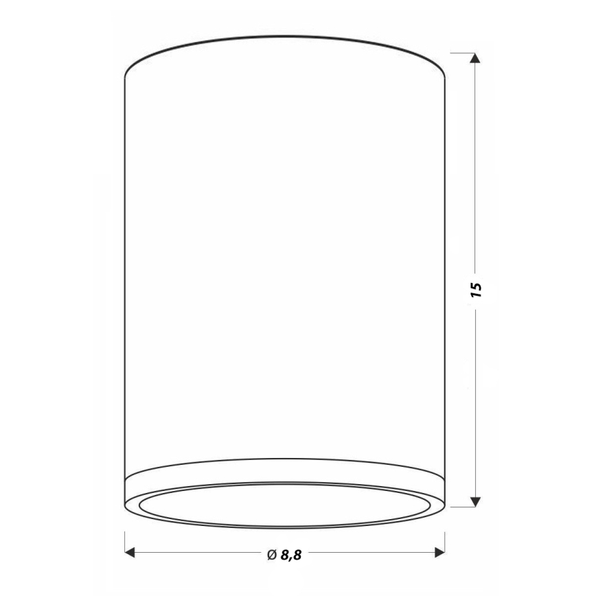 LED Stropna svjetiljka TUBA LED/9W/230V