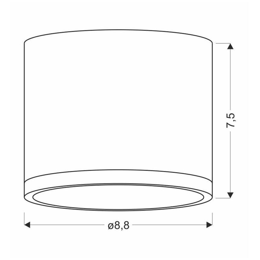 LED Stropna svjetiljka TUBA LED/9W/230V