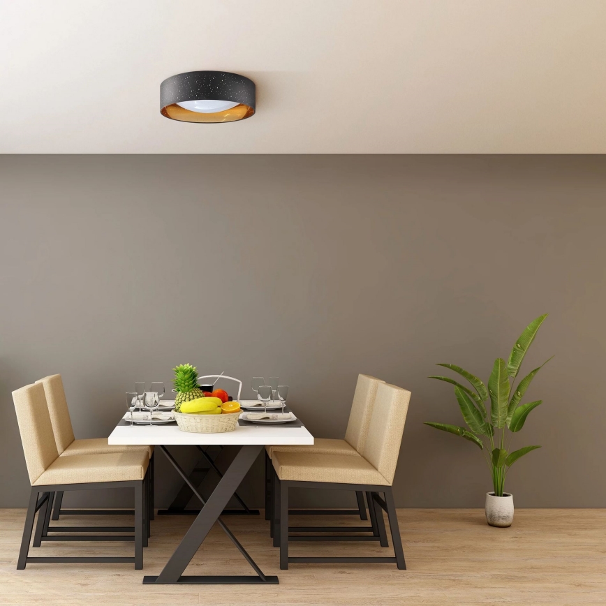 LED Stropna svjetiljka TULUZA LED/18W/230V pr. 32 cm crna