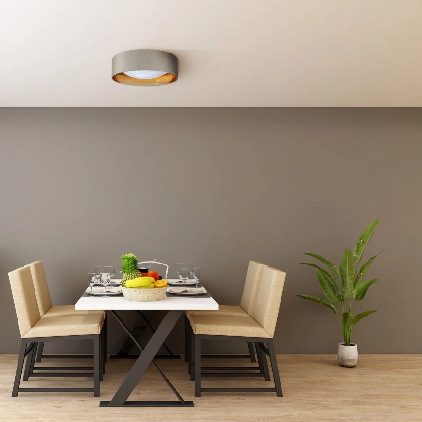 LED Stropna svjetiljka TULUZA LED/18W/230V pr. 32 cm smeđa