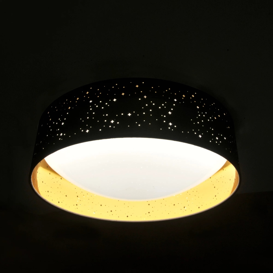 LED Stropna svjetiljka TULUZA LED/24W/230V pr. 40 cm crna