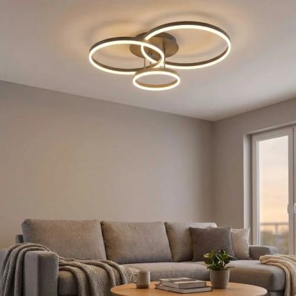 LED Stropna svjetiljka VAASA LED/58W/230V 3000K crna