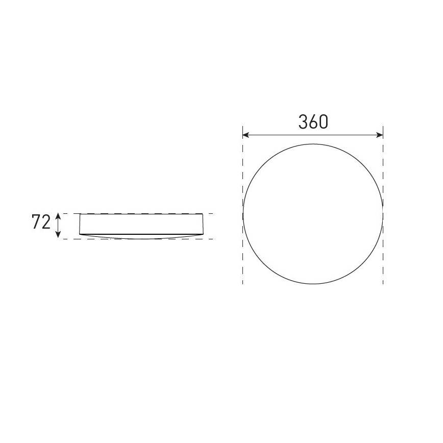 LED prigušivo stropno svjetlo za kupaonicu VARIO LUMO LED/13/18W/230V 3000/4000/5700K promjera 36 cm IP44 bijela