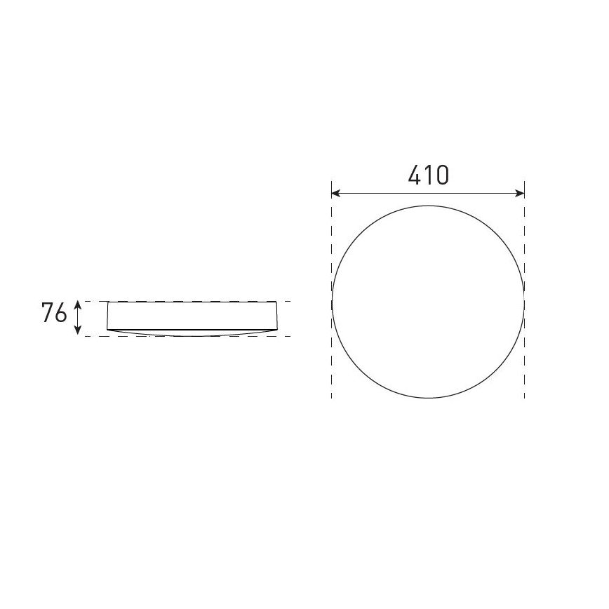 LED prigušivo stropno svjetlo za kupaonicu VARIO LUMO LED/22/32W/230V 3000/4000/5700K promjera 41 cm IP44 bijela