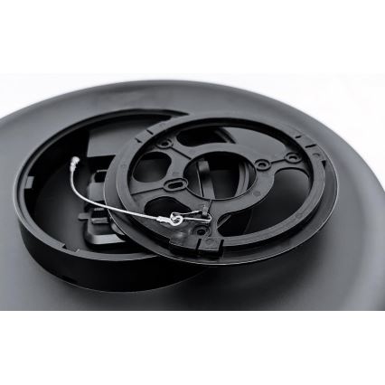 LED prigušivo stropno svjetlo za kupaonicu VARIO NOVA LED/13/18W/230V 3000/4000/5700K promjera 36 cm IP44 crna