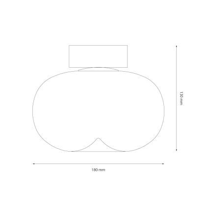 LED Stropna svjetiljka VASO LED/4W/230V pr. 18 cm zlatna/dimna