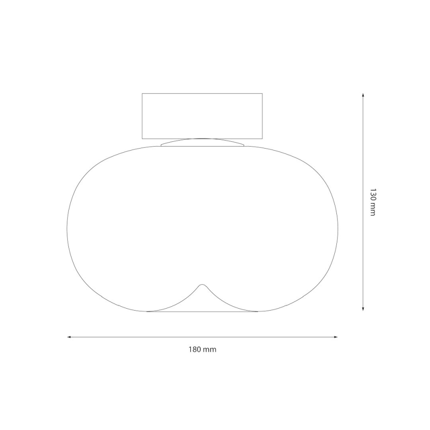 LED Stropna svjetiljka VASO LED/4W/230V pr. 18 cm zlatna/dimna