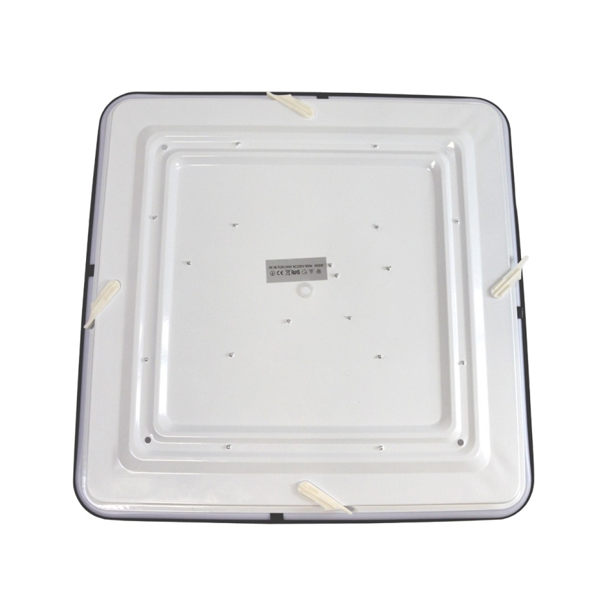 LED Stropna svjetiljka WILTON LED/24W/230V 37,5x37,5 cm crna
