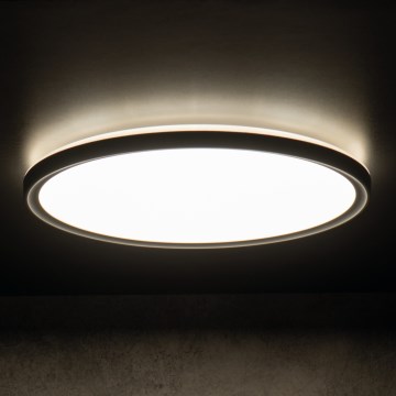 LED Stropna svjetiljka za kupaonicu AZPO LED/18,5W/230V pr. 29 cm IP54 crna