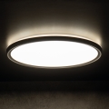 LED Stropna svjetiljka za kupaonicu AZPO LED/22W/230V pr. 42 cm IP54 crna