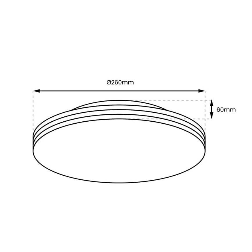 LED Stropna svjetiljka za kupaonicu BEVER LED/10W/230V 4000K pr. 26 cm IP44