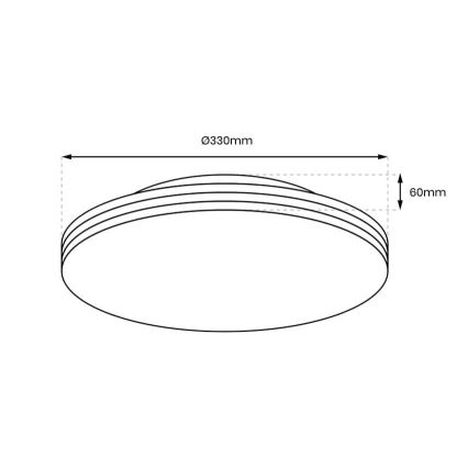 LED Stropna svjetiljka za kupaonicu BEVER LED/16W/230V 4000K pr. 33 cm IP44