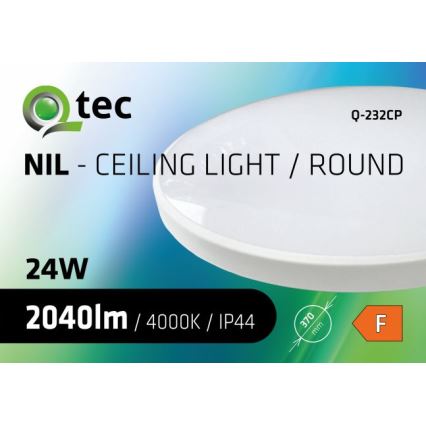 LED Stropna svjetiljka za kupaonicu CIRCLE LED/24W/230V 4000K pr. 37 cm IP44 bijela