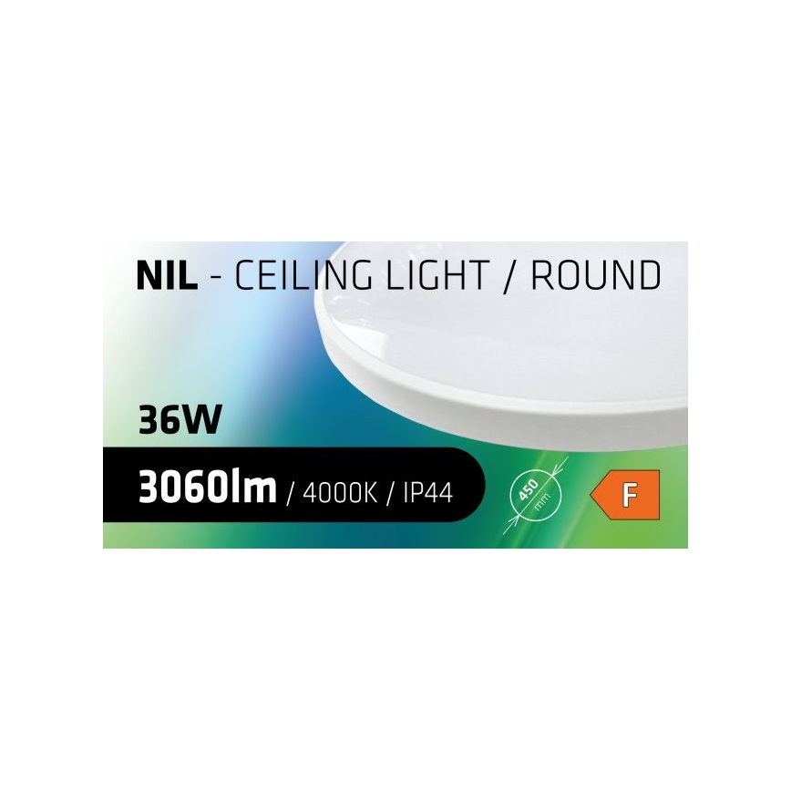LED Stropna svjetiljka za kupaonicu CIRCLE LED/36W/230V 4000K pr. 45 cm IP44 bijela