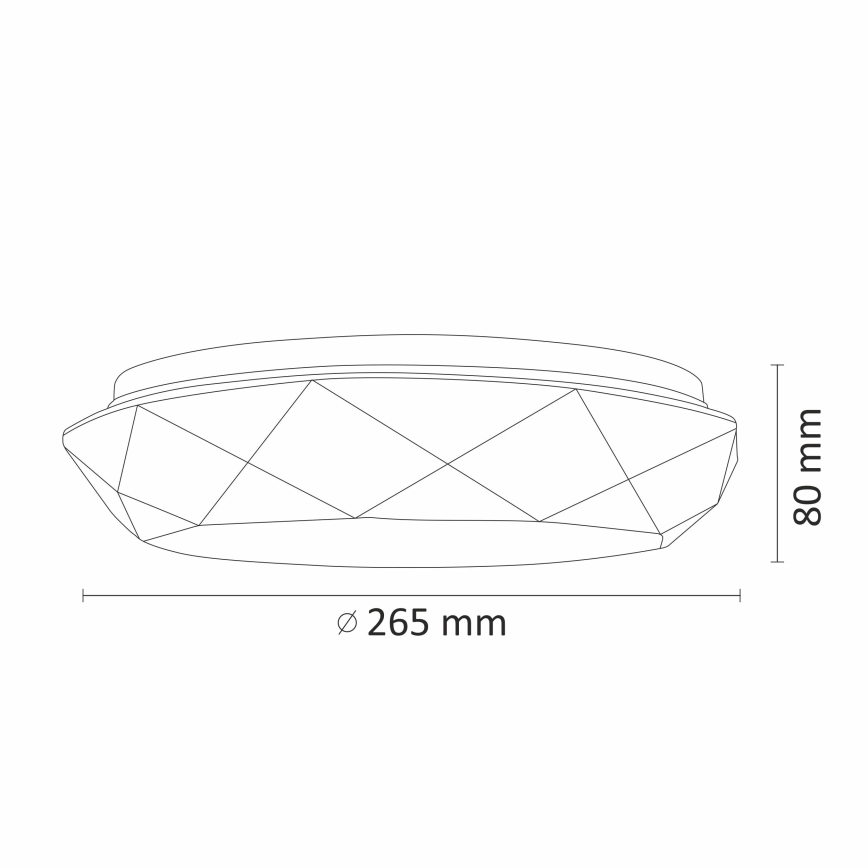 LED Stropna svjetiljka za kupaonicu GALAXY LED/12W/230V IP44