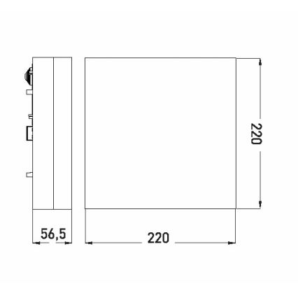 LED Stropna svjetiljka za kupaonicu LED/12W/230V 3000/4000/6000K 22x22 cm IP44