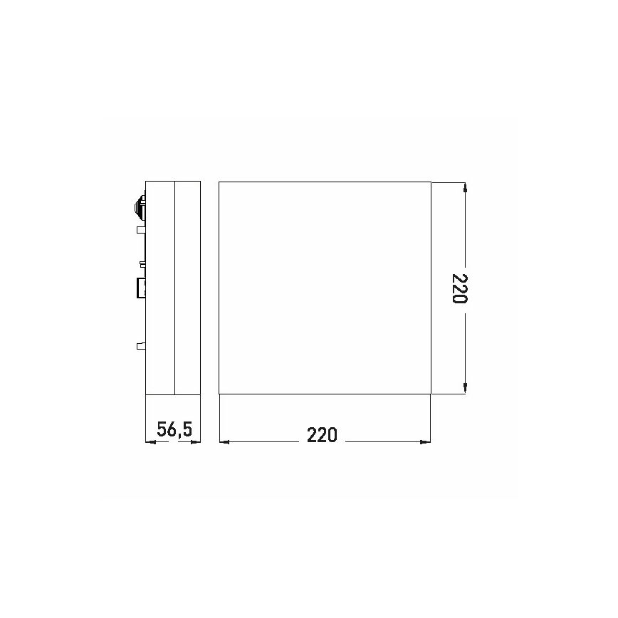 LED Stropna svjetiljka za kupaonicu LED/12W/230V 3000/4000/6000K 22x22 cm IP44
