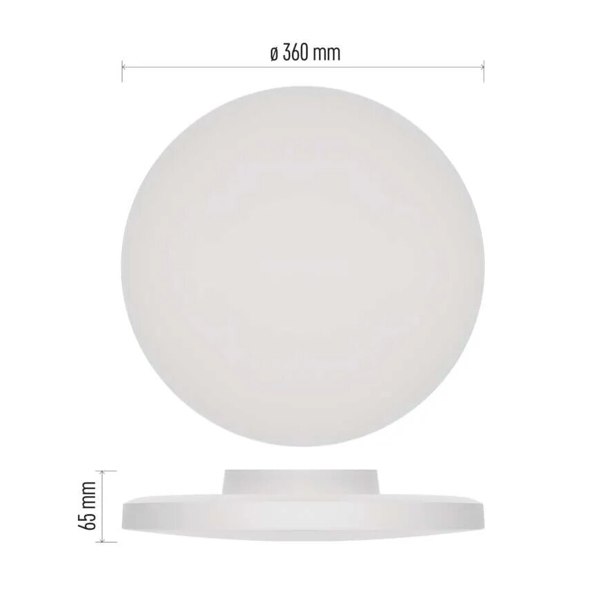 LED Stropna svjetiljka za kupaonicu LED/18W/230V 3000/4000/5700K IP55 bijela