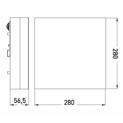 LED Stropna svjetiljka za kupaonicu LED/18W/230V 3000/4000/6000K 28x28 cm IP44