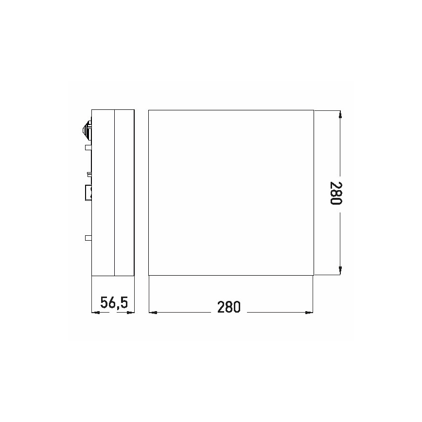 LED Stropna svjetiljka za kupaonicu LED/18W/230V 3000/4000/6000K 28x28 cm IP44