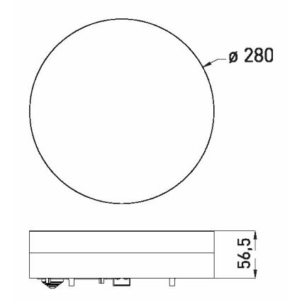 LED Stropna svjetiljka za kupaonicu LED/18W/230V 3000/4000/6000K pr. 28 cm IP44