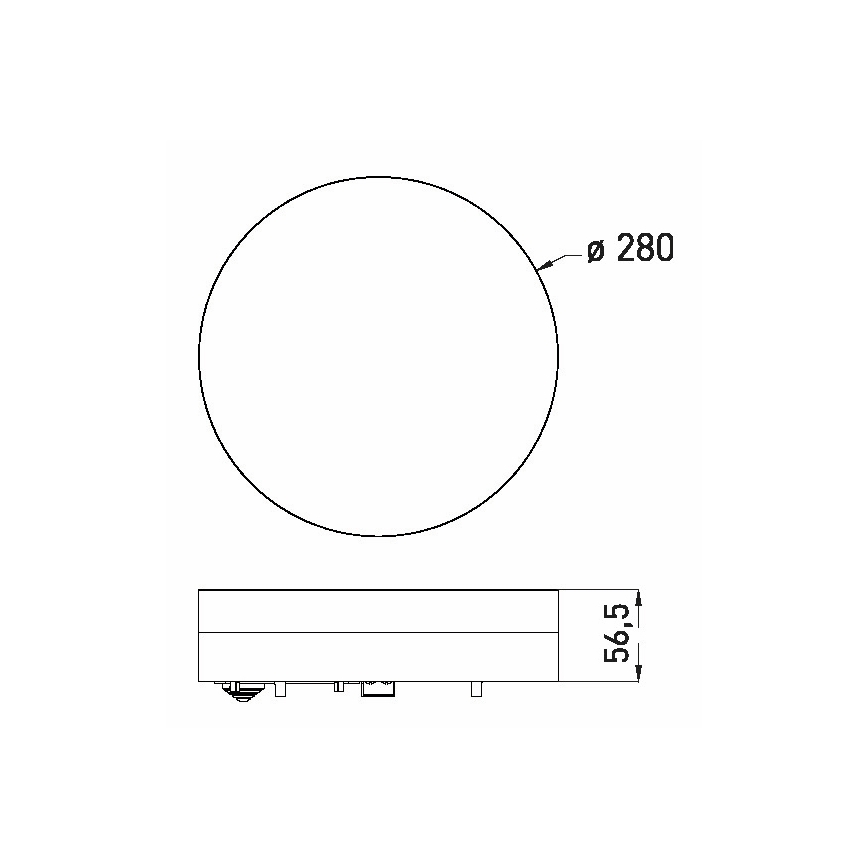 LED Stropna svjetiljka za kupaonicu LED/18W/230V 3000/4000/6000K pr. 28 cm IP44