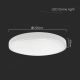 LED Stropna svjetiljka za kupaonicu LED/18W/230V 4000K IP44 bijela