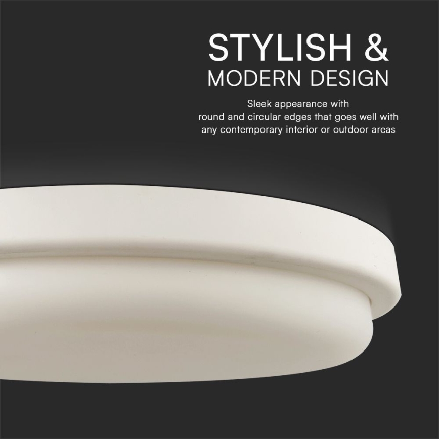 LED Stropna svjetiljka za kupaonicu LED/24W/230V 3000K IP54 pr. 24 cm