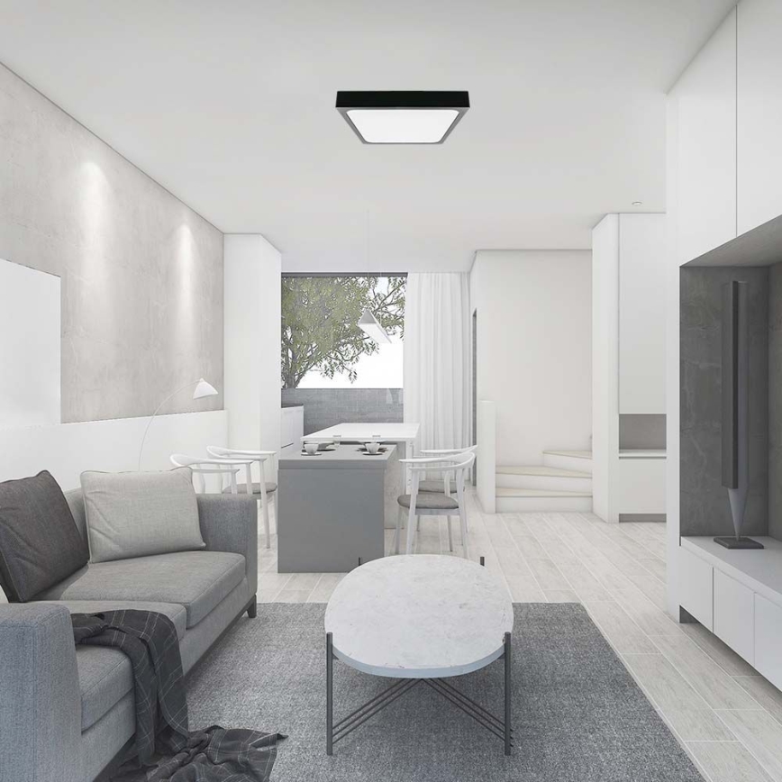 LED Stropna svjetiljka za kupaonicu LED/24W/230V 6500K IP44 crna