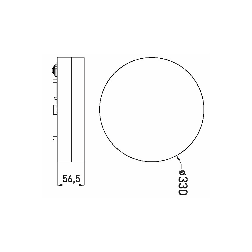 LED Stropna svjetiljka za kupaonicu LED/30W/230V 3000/4000/6000K pr. 33 cm IP44