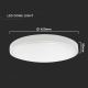 LED Stropna svjetiljka za kupaonicu LED/30W/230V 4000K IP44 bijela