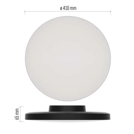 LED Stropna svjetiljka za kupaonicu LED/32W/230V 3000/4000/5700K IP55 crna