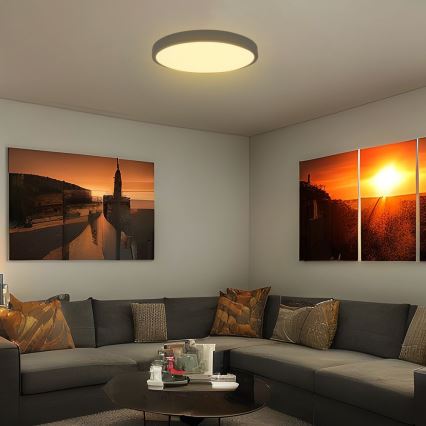 LED Stropna svjetiljka za kupaonicu SAMSUNG CHIP LED/36W/230V IP44 3000K pr. 35 cm crna