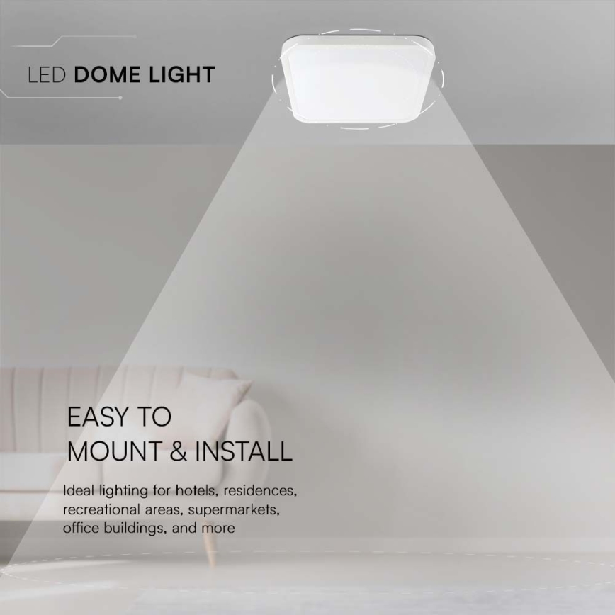 LED Stropna svjetiljka za kupaonicu LED/48W/230V 3000K IP44 bijela