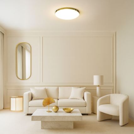 LED Stropna svjetiljka za kupaonicu MAYA LED/15W/230V pr. 33 cm IP44 zlatna