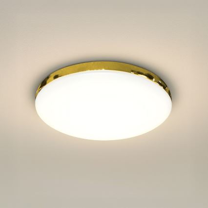 LED Stropna svjetiljka za kupaonicu MAYA LED/15W/230V pr. 33 cm IP44 zlatna