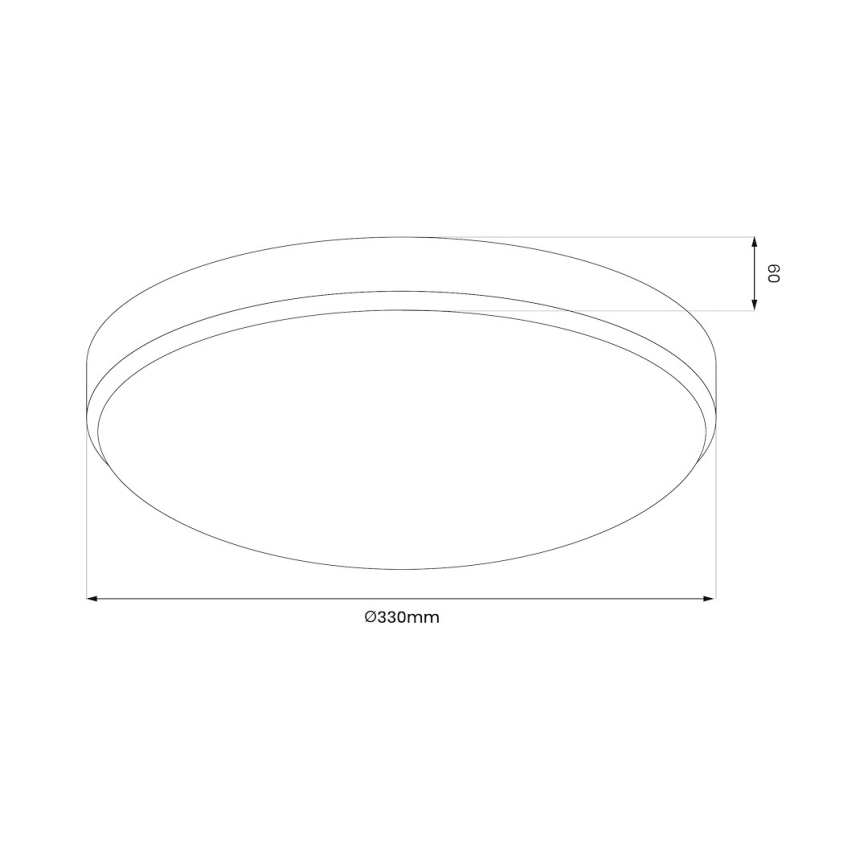 LED Stropna svjetiljka za kupaonicu MAYA LED/15W/230V pr. 33 cm IP44 zlatna