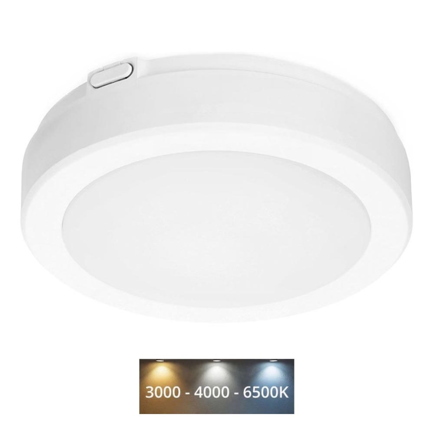 LED Stropna svjetiljka za kupaonicu NAIROS LED/12W/230V 3000/4000/6500K IP65 pr. 20 cm bijela
